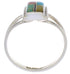 Turquoise And Multicolor Silver Ring Size 5 EX43180